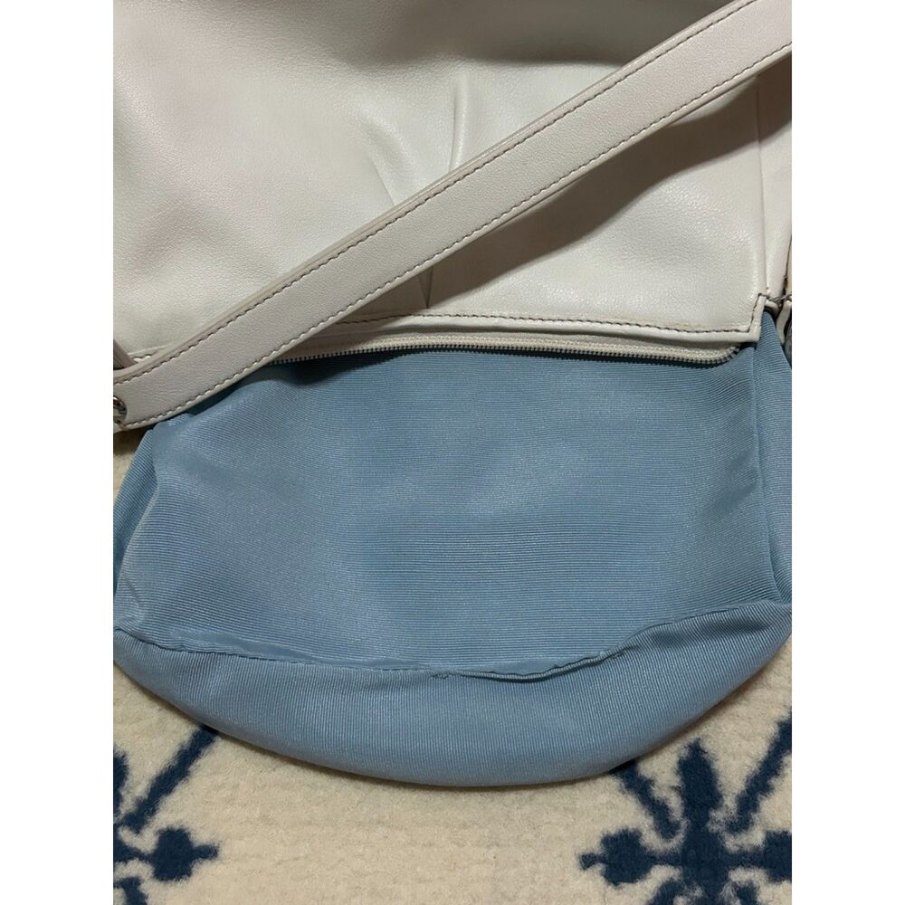 Coach Vintage Y2K Pleated Baguette Mini Hobo Purse Shoulder Bag - White - Picture 7 of 9